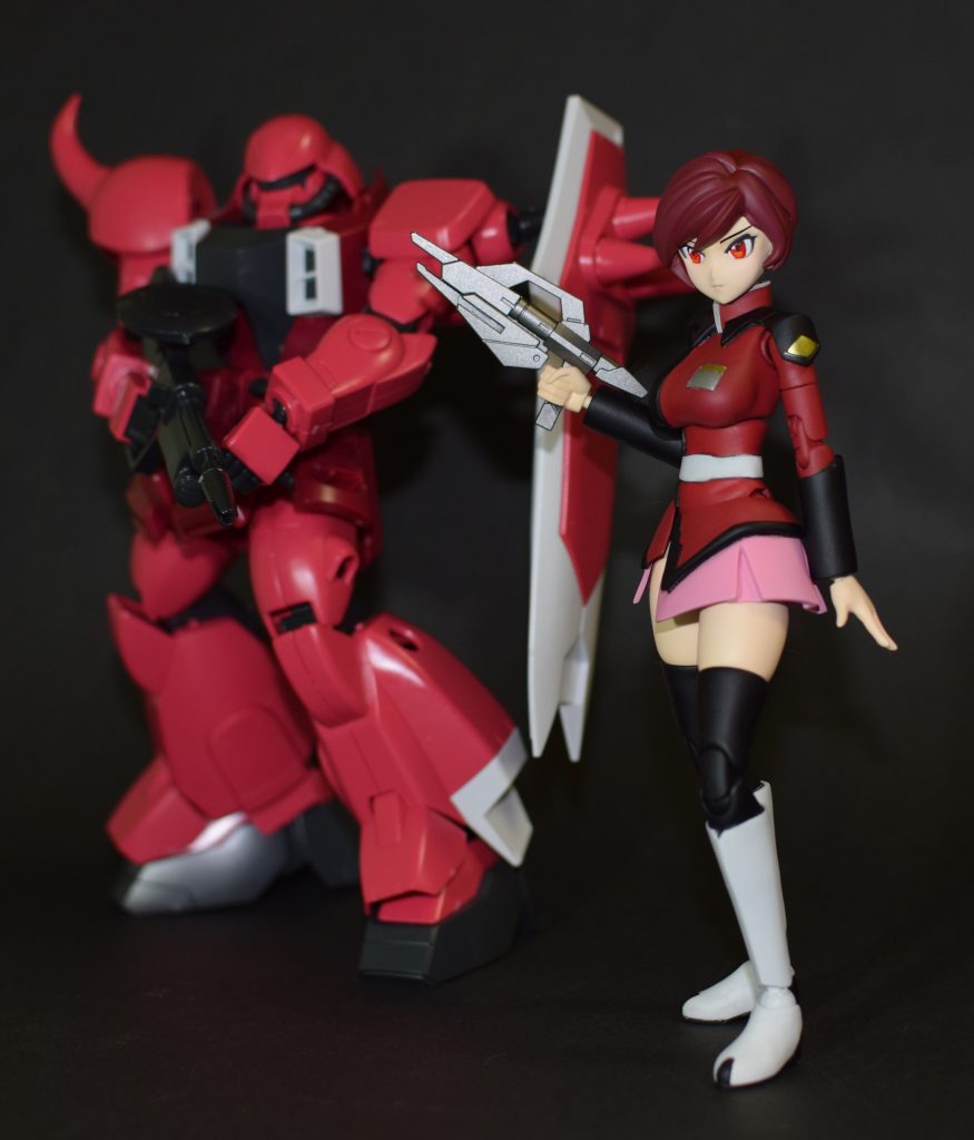 後ろのザクWOはまだ素組（笑）