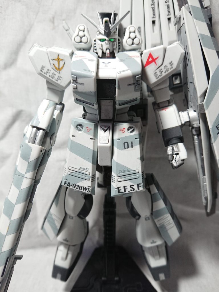 ダズル迷彩風 HGUC νガンダム HWS–2枚目/制作者：ＨＨ