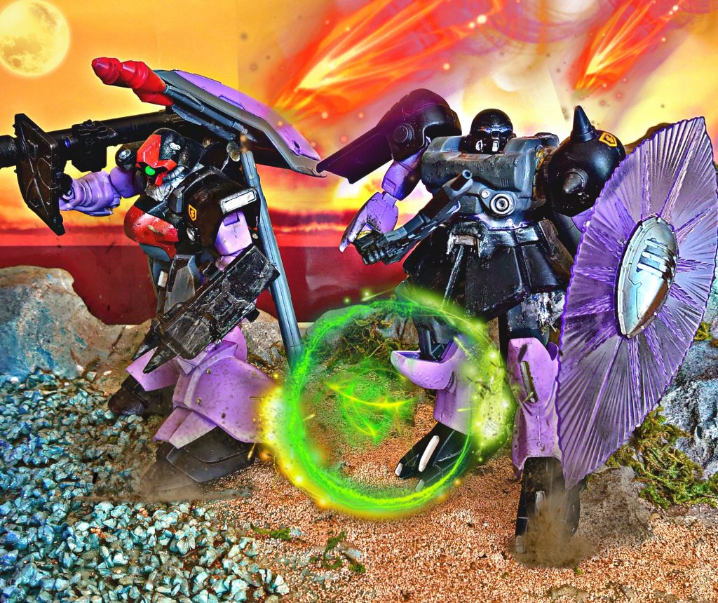 宇宙世紀、刻を超えて並ぶ兄弟機。