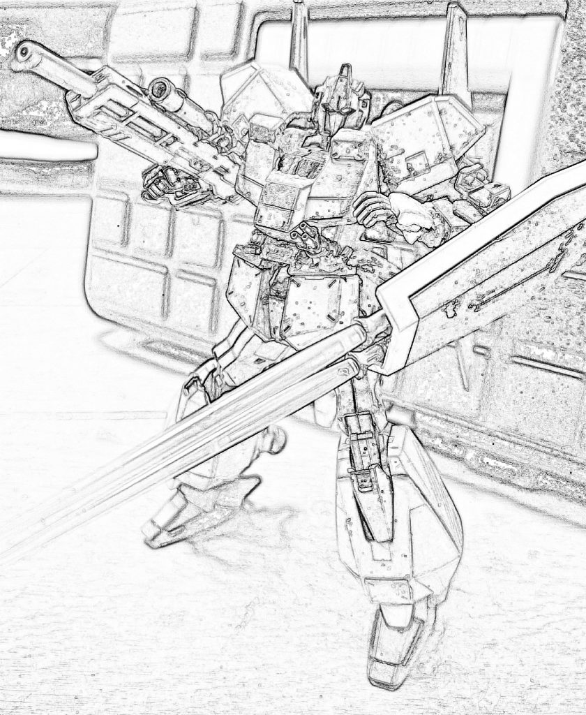 シルエット、輪郭のみ。