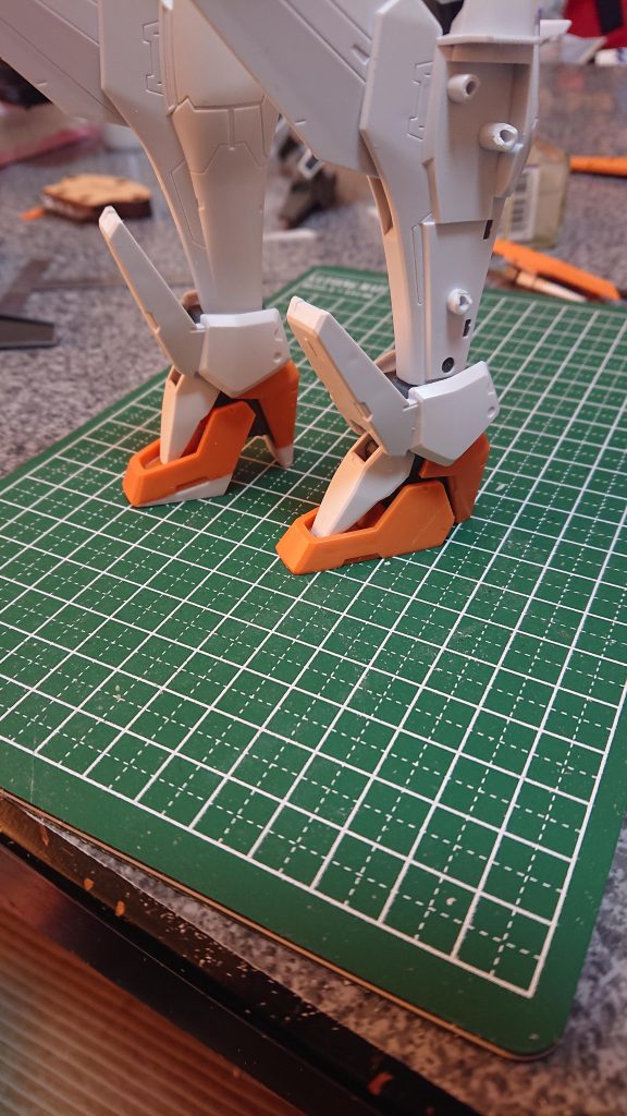 プラ板積層によるハイヒール化