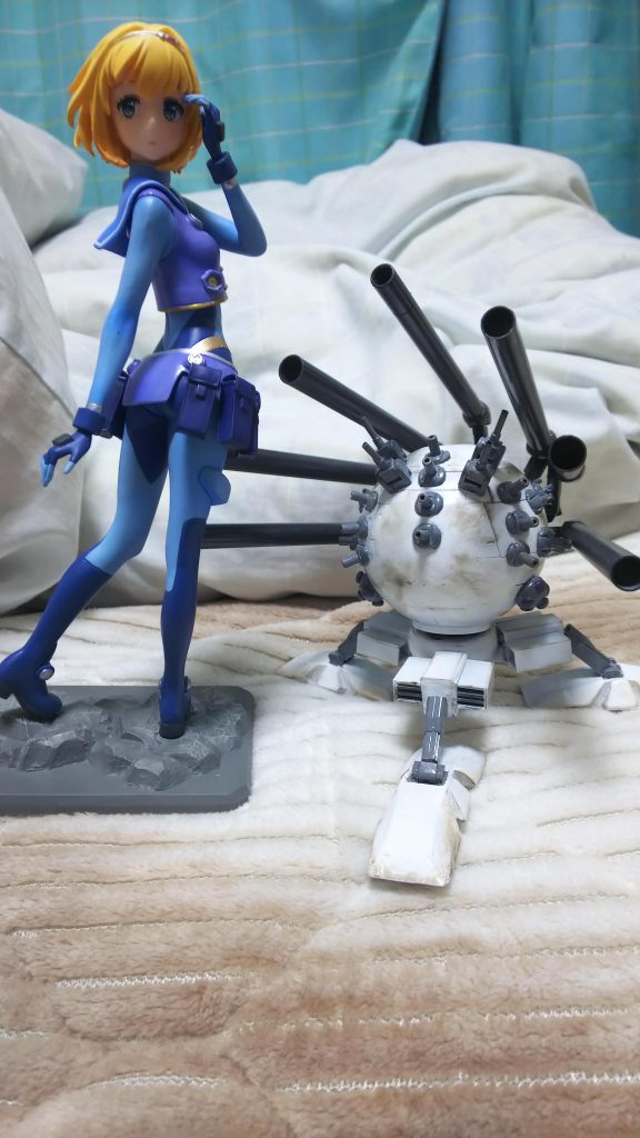 並ぶとお姫様デカイ!MGボールでしたが実際はHGサイズでした。ここまでお付き合いいただきありがとうございましたm(__)m