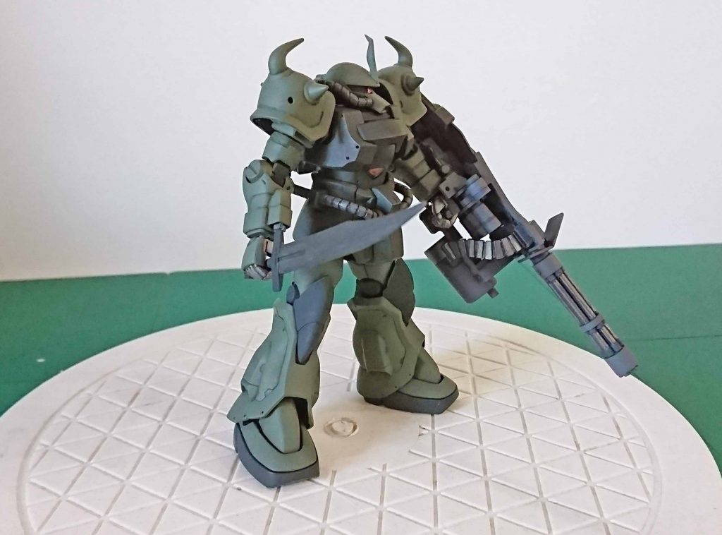HGUC グフカスタム　これまた緑塗装…–5枚目/制作者：isaru