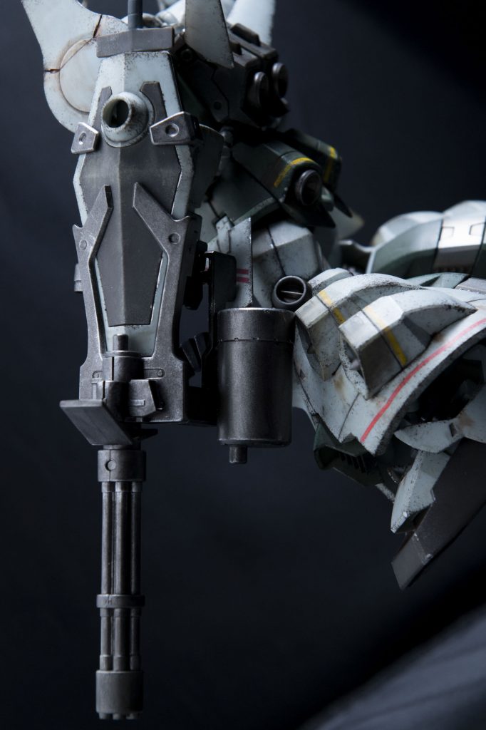 ガトリングはシタデルのナルンオイルでウォッシングしたあと、シルバーでドライブラシ。