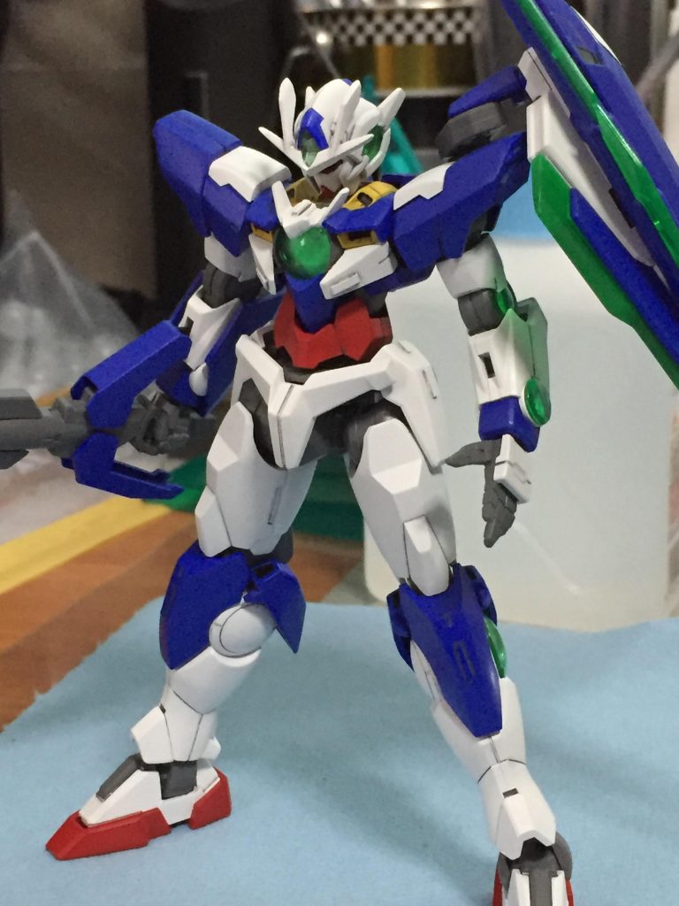 カラーリング
メインカラーを白・紫にしようかと思いましたがあれ？貴方はフ○ーザ様？あれ…？
…やはりこのままのカラーリングが好き！！

そしてしっかりガンプラを楽しむことが出来ました！ありがとうクアンタ！！
そしてここまで見てくださった貴方へ感謝します。ありがとうこざいます。感想などをよろしければ気軽にお伝え下さい。