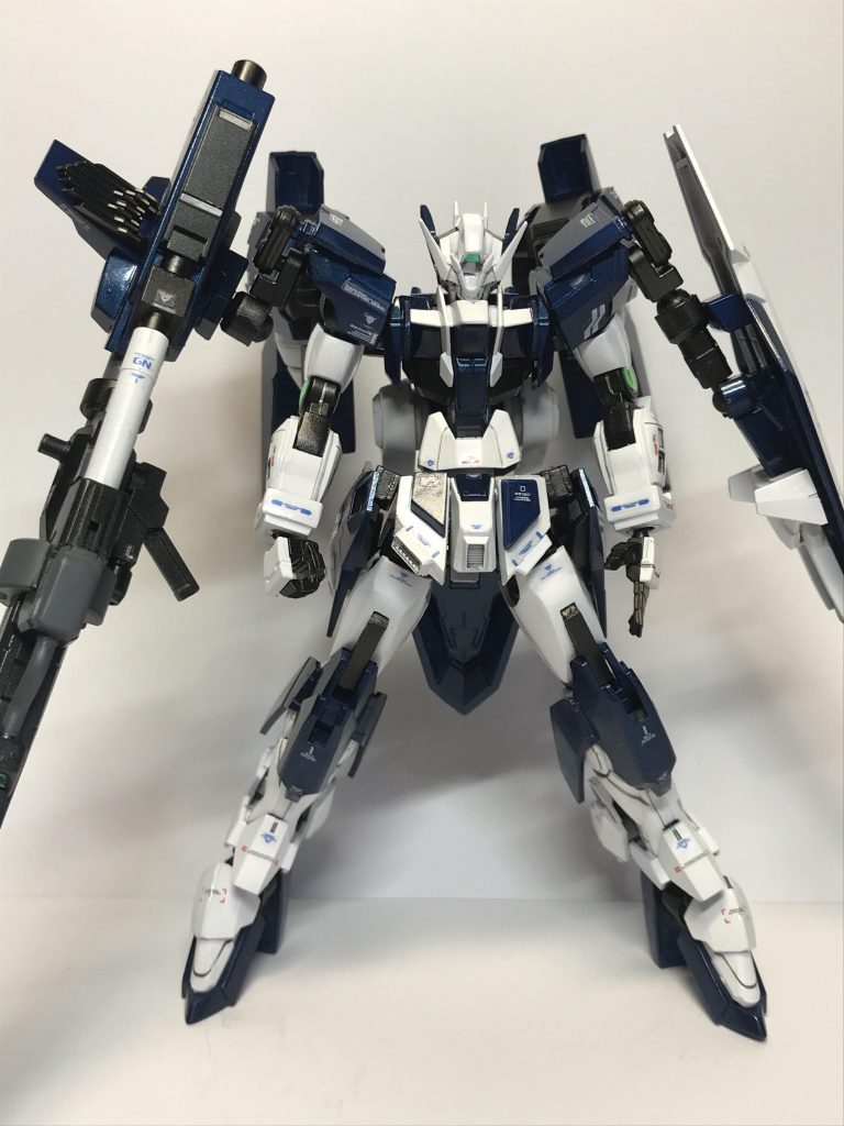 正面からです!!
はじめて体にメタリック塗装しました!
なかなか難しかったですw 
でも割といい感じになりました!