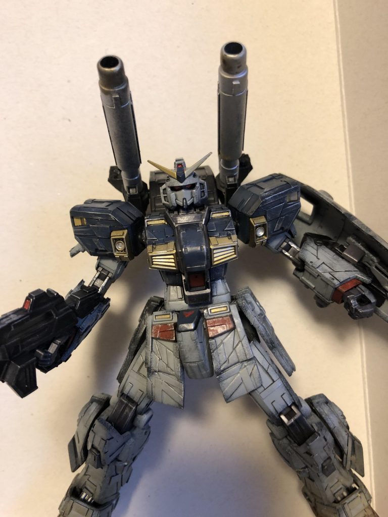 全体的にドライブラシによるウェザリング