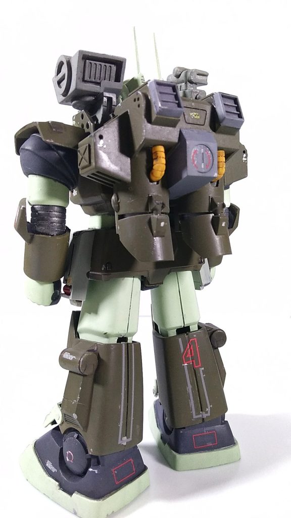 MSVは後ろ姿が命。0083当時まで運用されていた・・と　カラーリングはジムキャノンIIにしてみました。