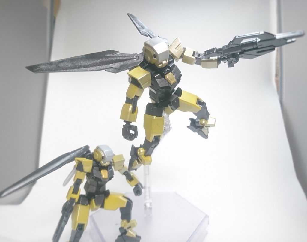 コアコンは終了した後となりますが、見ていて自分も作ってみたくなりましたので。
主人公機と言うより、量産機的なコンセプトで。