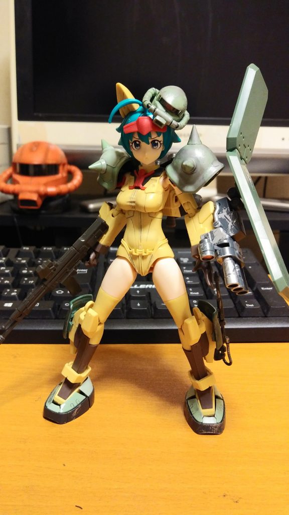 塗装前の状態
モビルスーツの塗装とはまた違った難しさがありました(^-^;
なんとか完成してとても満足です！
ご観覧ありがとうございました♪