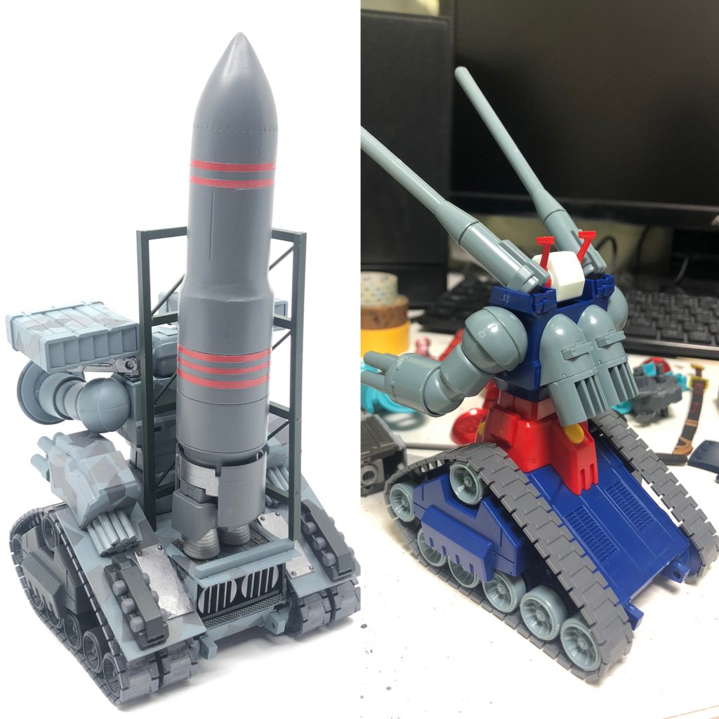 素組みとの比較。リア。