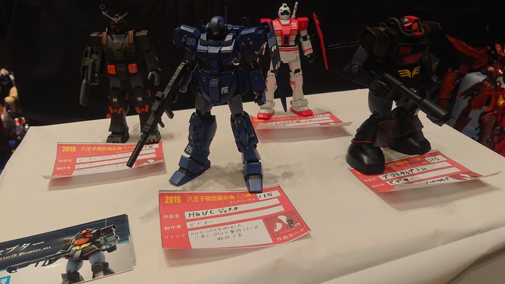 展示会での様子
八王子模型展示会で展示したものを手直ししたのが今回の作品になります。