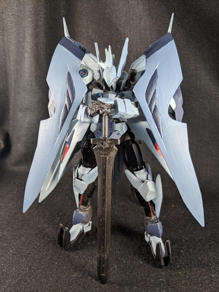 平手を改造して大剣を地面に突き立てるポーズもとれるようになっています