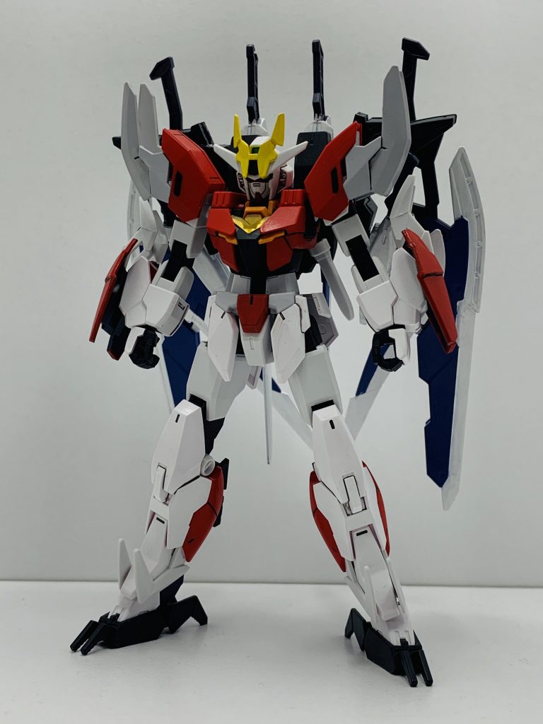 正面
白色はエアブラシ、その他の色は筆で塗装しました。
塗装後は墨入れとトップコートで仕上げました。