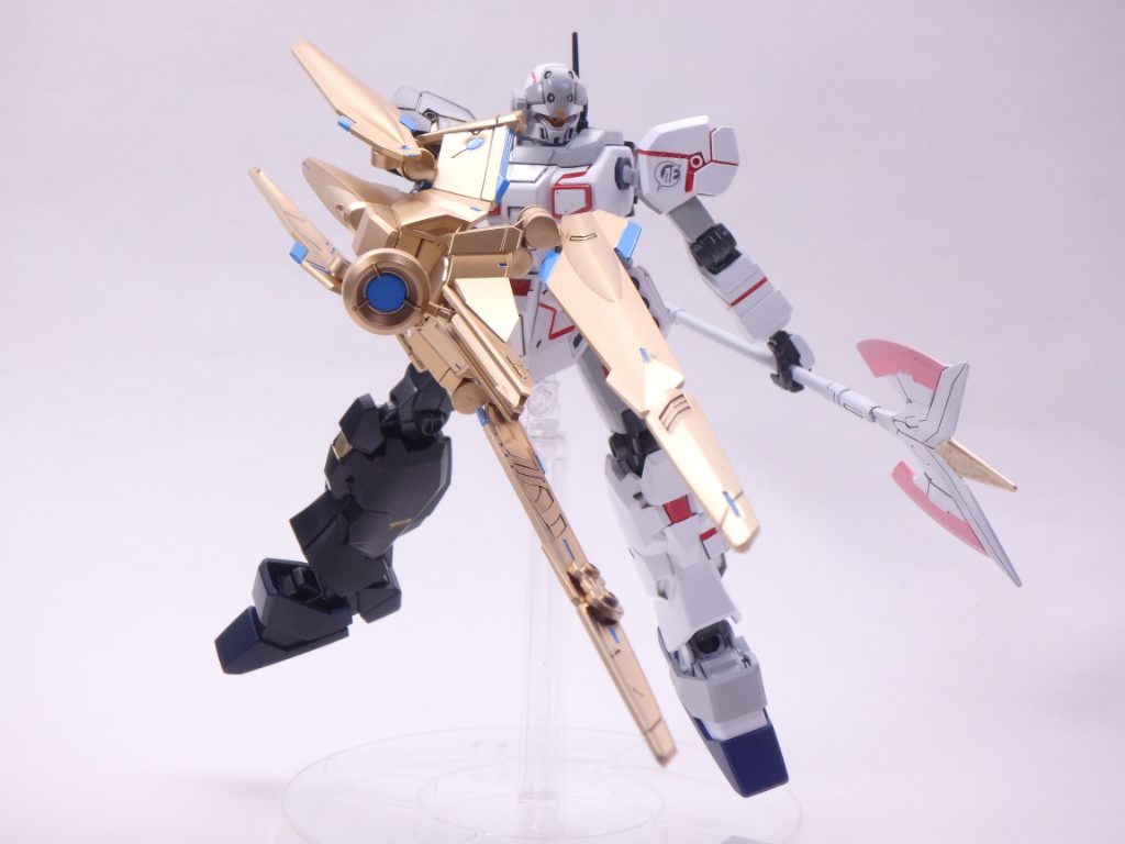 Bスマートガンモード
鉄槌の一撃……!!
ノーネイムライフルはUCのアームドアーマーシリーズがベースということでシリーズ感も合う組み合わせです。