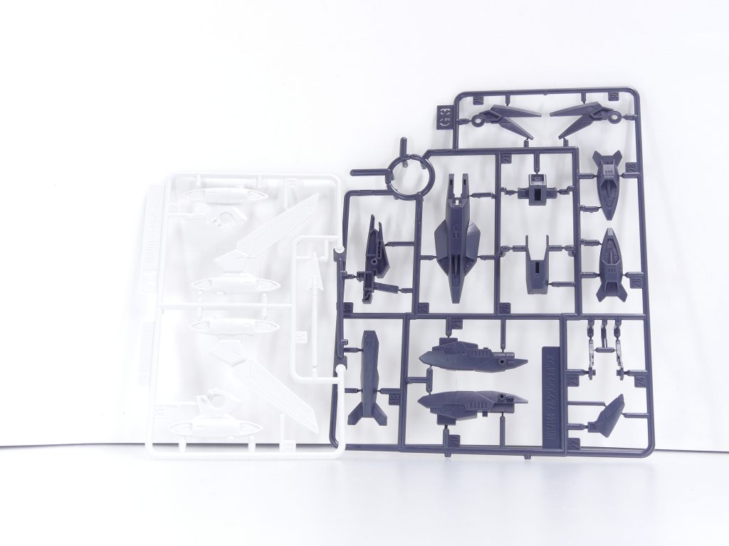 ランナー。濃いランナーはKPS。Gランナー(メルクワンユニット)の続きになっています。各武装解説はメルクワンユニットの説明書で。