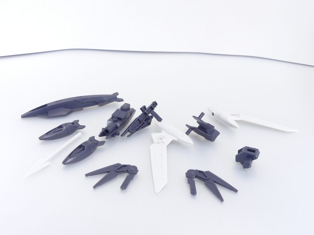 さらに分解するとこんな感じに。ウォーターニードルガンはコアスプレーガン代替パーツ、ハープーンパーツ、水中用ビットに分かれます。