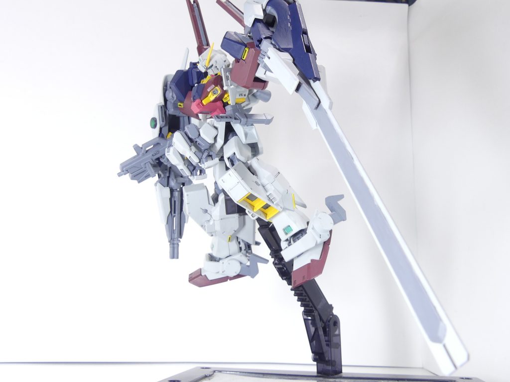 ロング・ブレード・ライフル：本来のバレルも使用は可能。流石にこの長さ。おまけなので塗装はちょっとやっつけ。