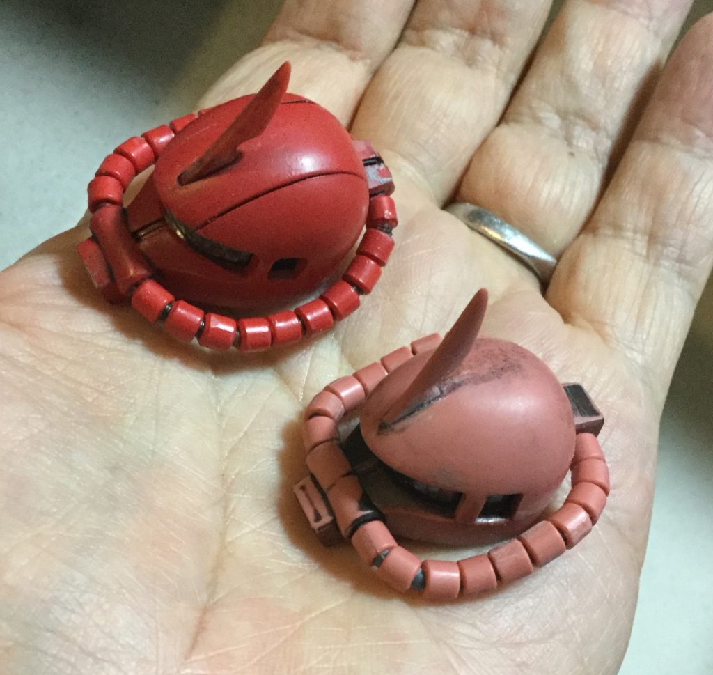 新旧の頭部を比較
私のイメージは旧MG