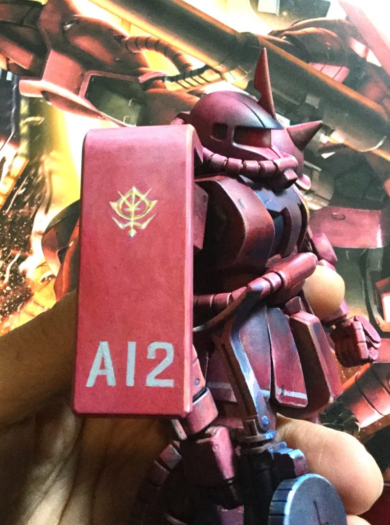 マーキングもファレホを使って筆描き