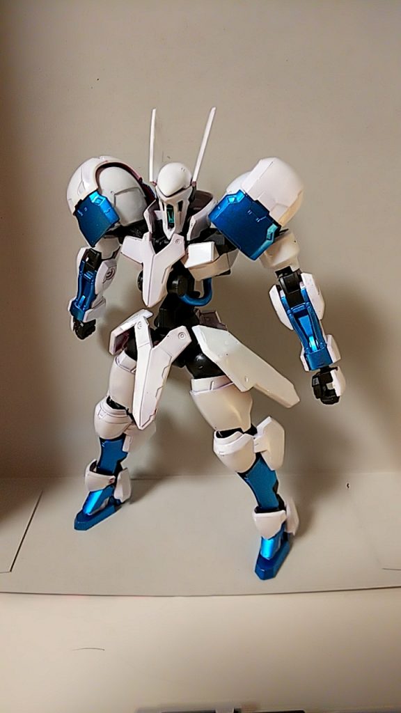 まず全体をば
今回は白をメインに、メタブルーをサブに使いました
案外メタブルーが塗装しやすくてびっくり!