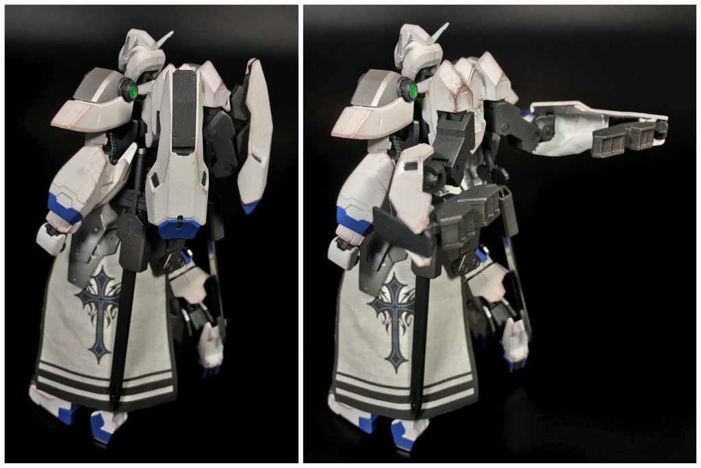 ## [高起動ユニット:ロラティオ]
背部に装着されるシュヴァリエルの高起動用オプション装備である。

魔導板と呼ばれる風魔法式推進器の一種を応用したもので大きな推力を得られるが扱いが難しいという難点を抱えている。