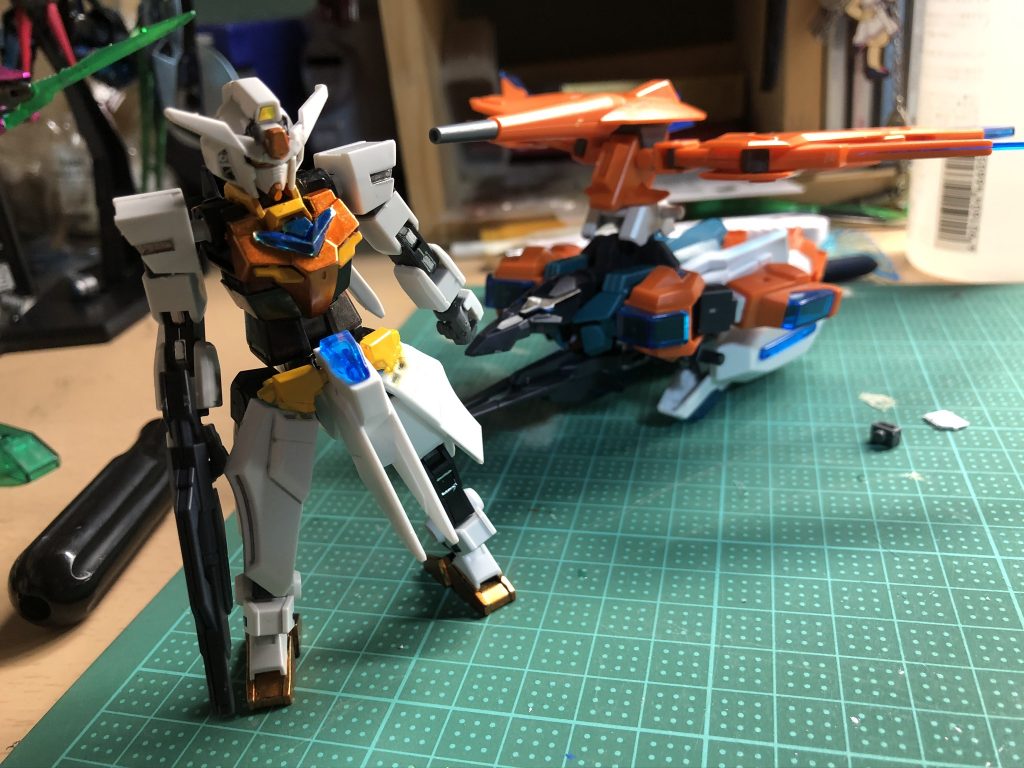 コアガンダムのみ塗装完了時