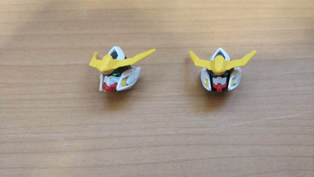 ～頭部～バルバトスの顔にアスタロトの顔をはめ込みました！（左が改修前）