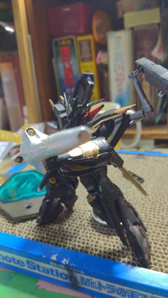 ガンダムバラキエルランス装備!(設定)すべてを貫く神槍ゲイボルグ！！ガンダムキマリスヴィダールのドリルランスを色を塗り替えてみました!