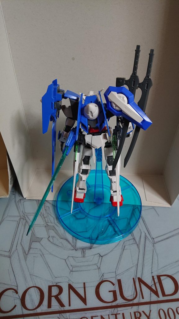 背面ですエクシアの改造機なので背中にGNドライブ背負わせました意図せずセブンソードになったのもエクシアなので良いかなと