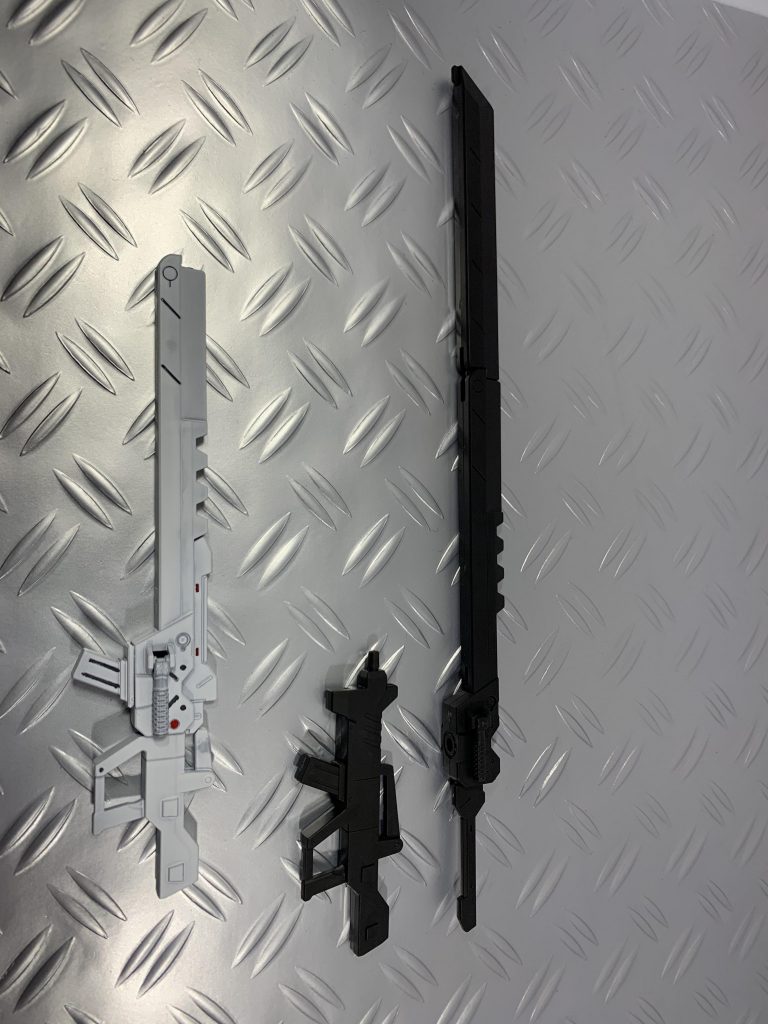 ロングライフルはアスタロトの剣とライフルで作りました。