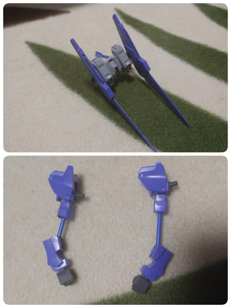 サフ吹き
この写真ではバックパックと両腕をしたのようにサフ吹きしています。
サフ吹き前