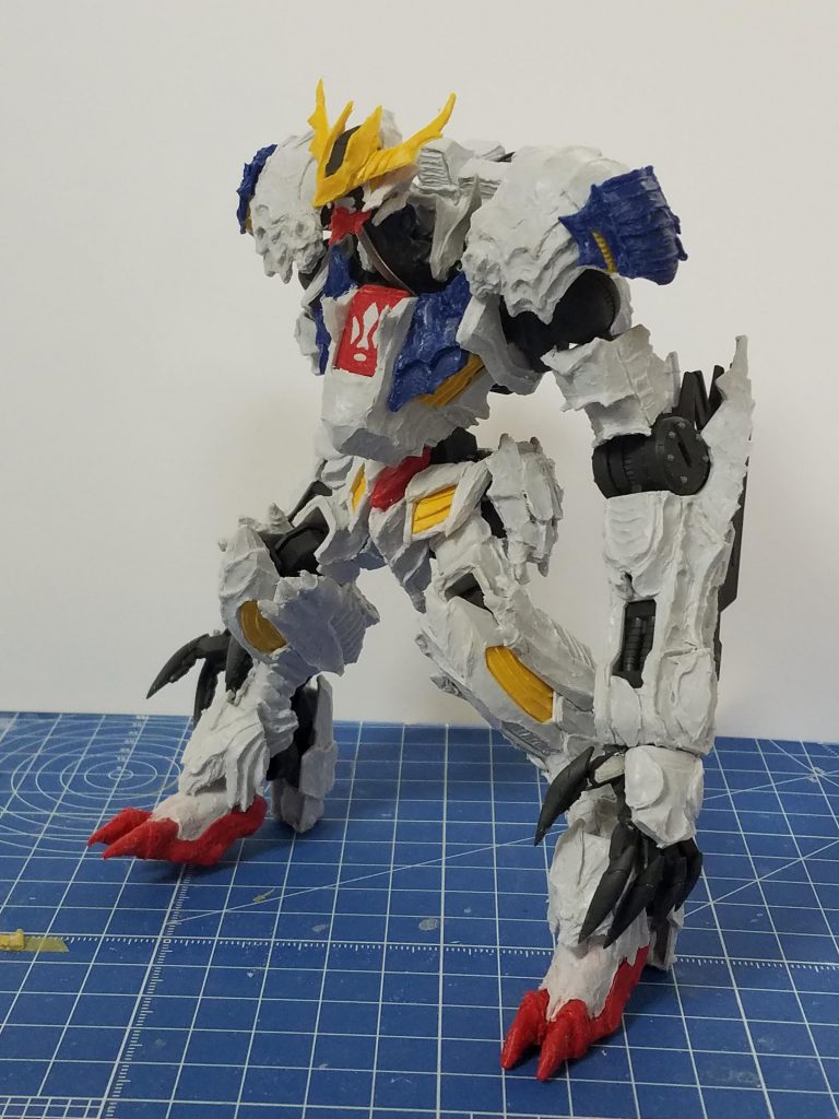 全体にヒートペン、塗装前段階