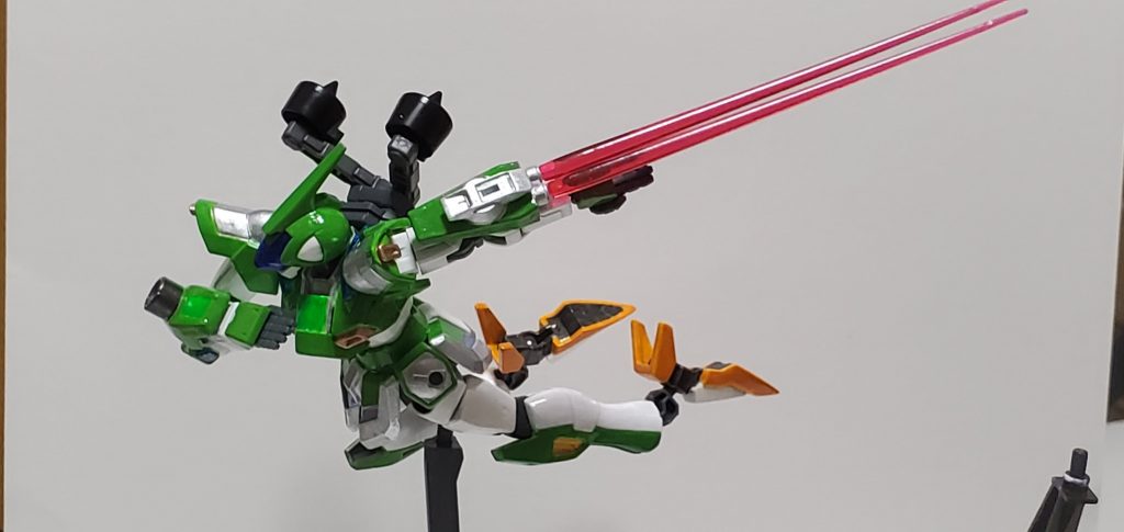 設定としては警備機体として運用されており、1小隊3機編成で行動。
機動性を活かした連携により目標を鎮圧する。