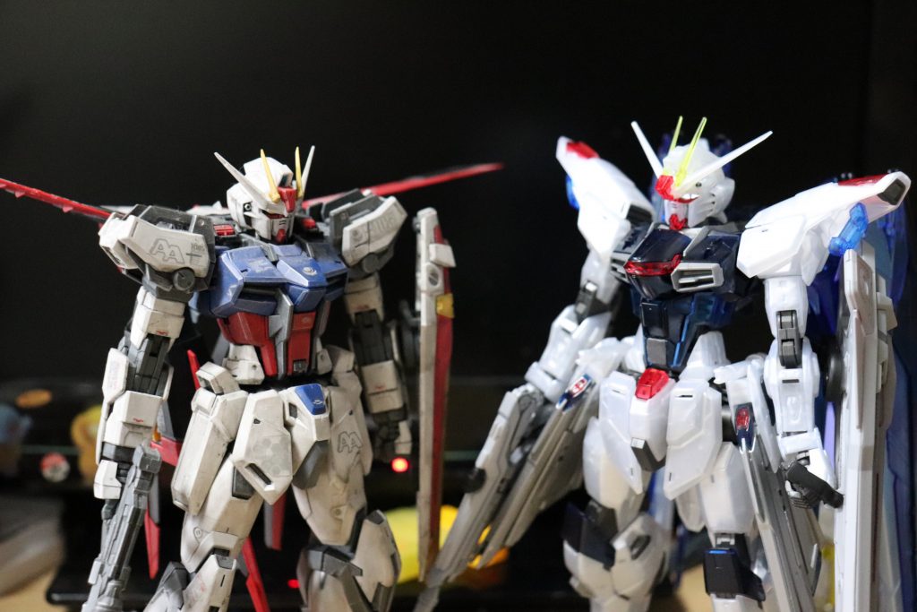 前作ったMGエールストライクと 