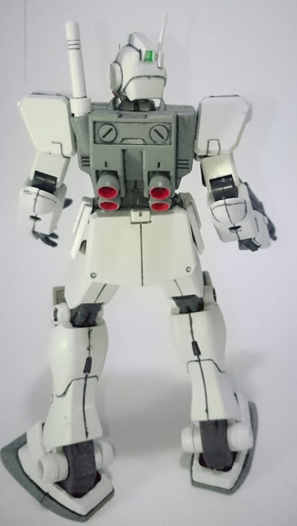 後ろから。ふくらはぎのゲート跡が気になるから今度はゲート処理に挑戦かな。