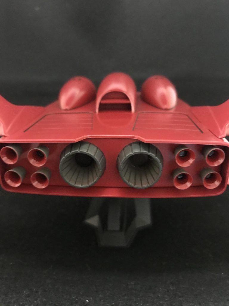 バーニア ノズルはあえてキットの物を加工して使用しました。縁を薄くする位ですが。