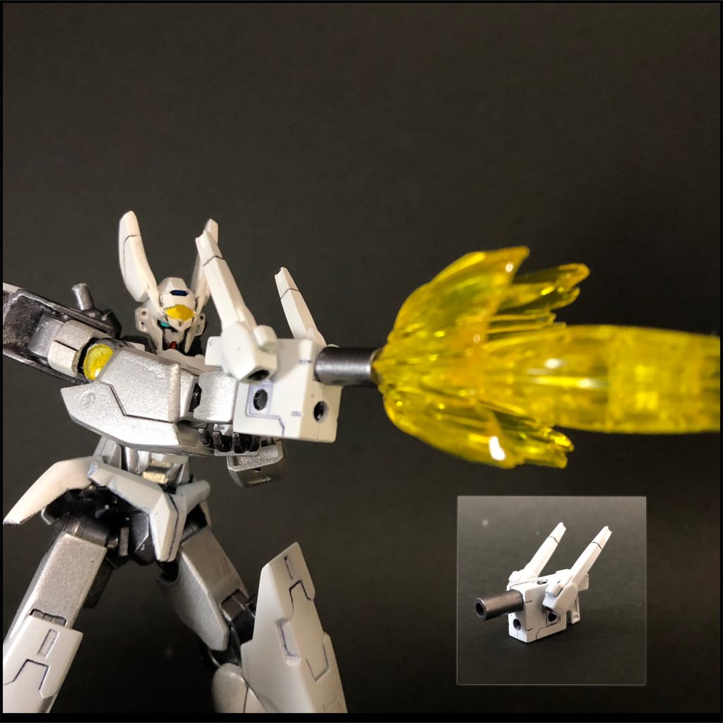 必殺技ラビットガン・ライジングショット・ラビットガンマルチビームガンにサーベルを接続し、出力をアップさせた状態。合体した形状がウサギの顔に見えたことから名付けられた。顔…に見えるだろうか…？・必殺技ライジングショットラビットガンの出力を最大まで上げた一発。射程は短いが威力は抜群。