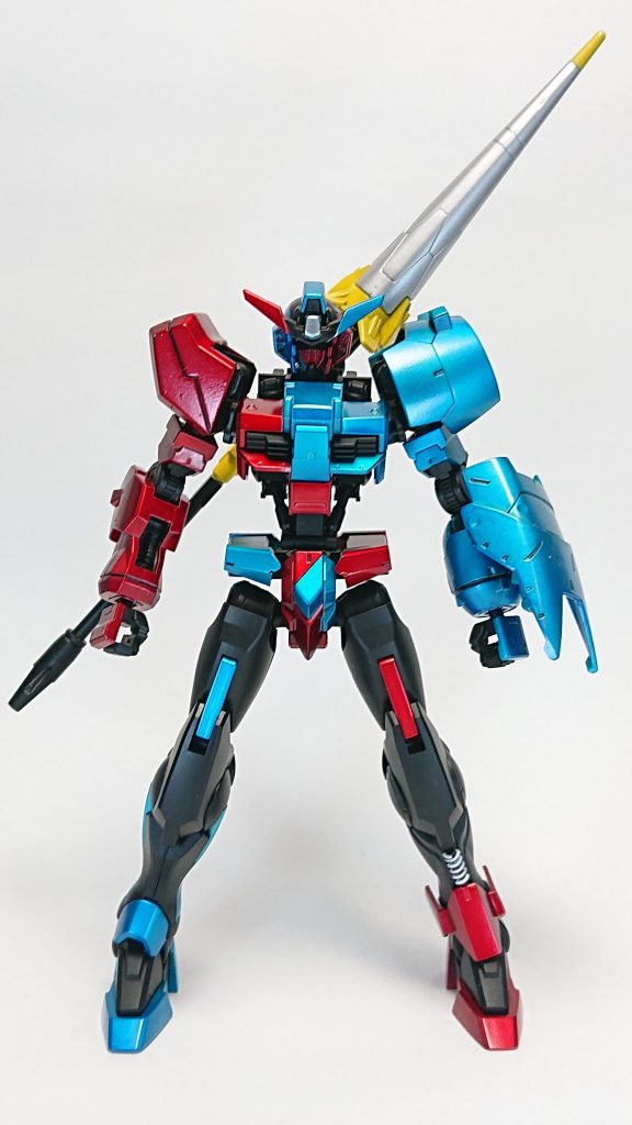 上半身はタンク要素でごつく下半身はラビット要素で軽いイメージでミキシングしました。
飾り程度に左足の前後にスプリングを埋め込んでいます。