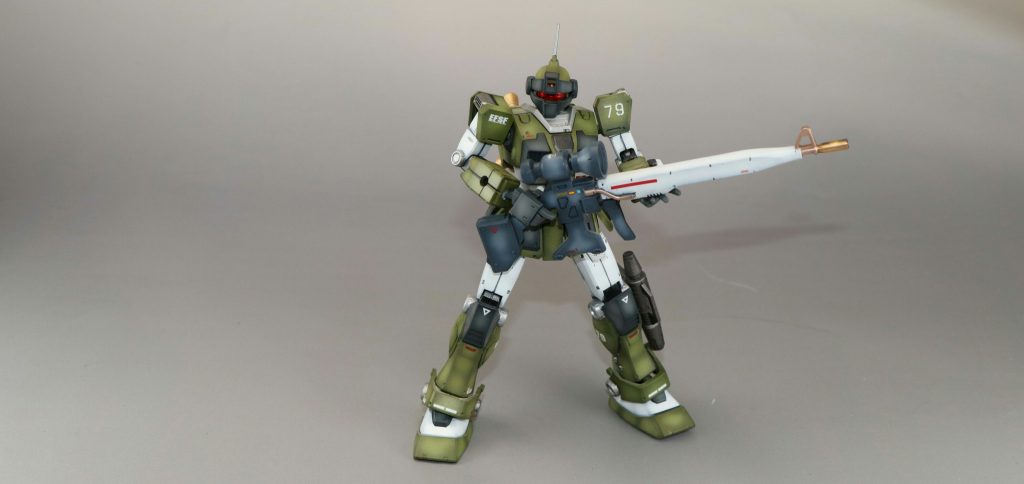 人気のジムスナイパーカスタム、MSVパターンの塗装です。