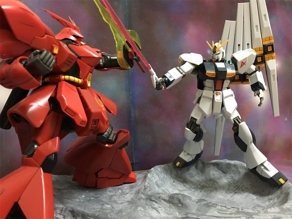 HG ジオラマ（宿命の対決）–2枚目/制作者：すてでぃ