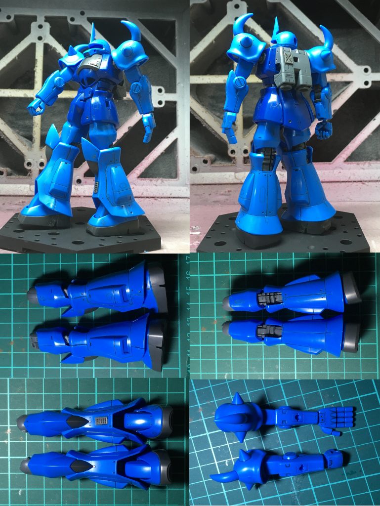 左半身だけモールド追加したところです。