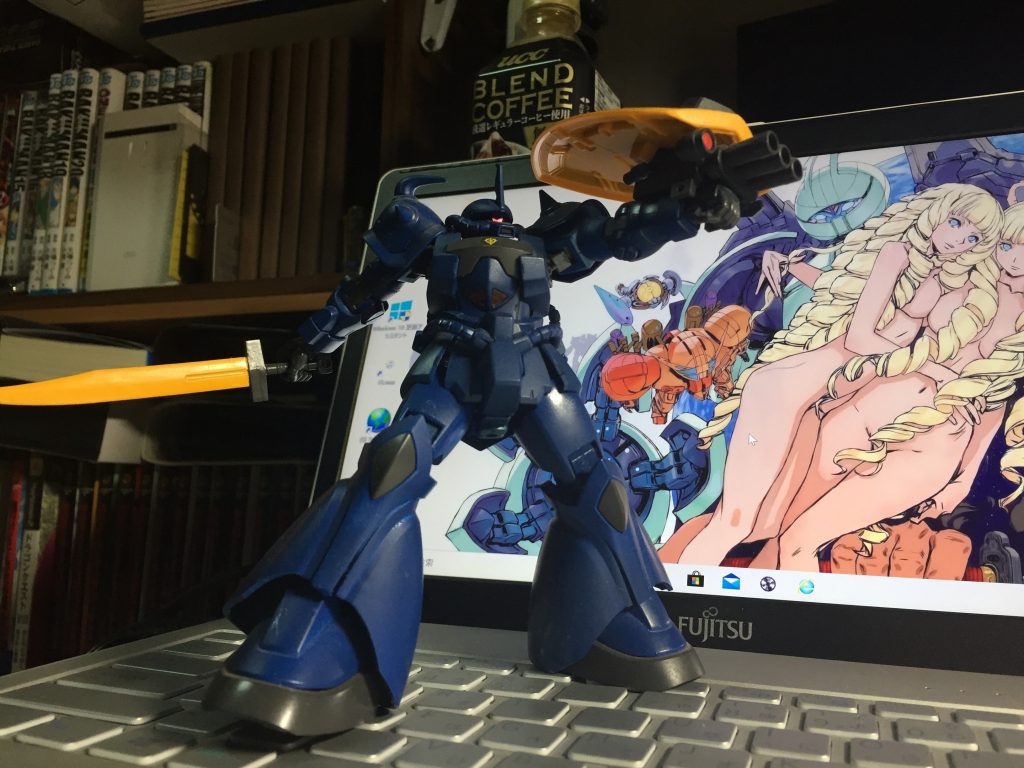 グフカスタム–2枚目/制作者：十和田の御大将閣下