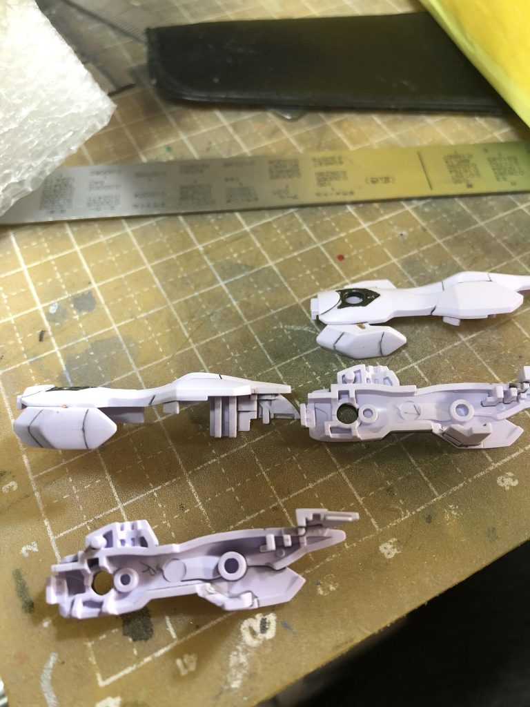 前腕の後ハメ加工です