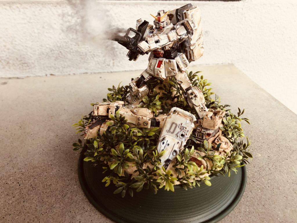 全体像。
砲身には煙を演出。