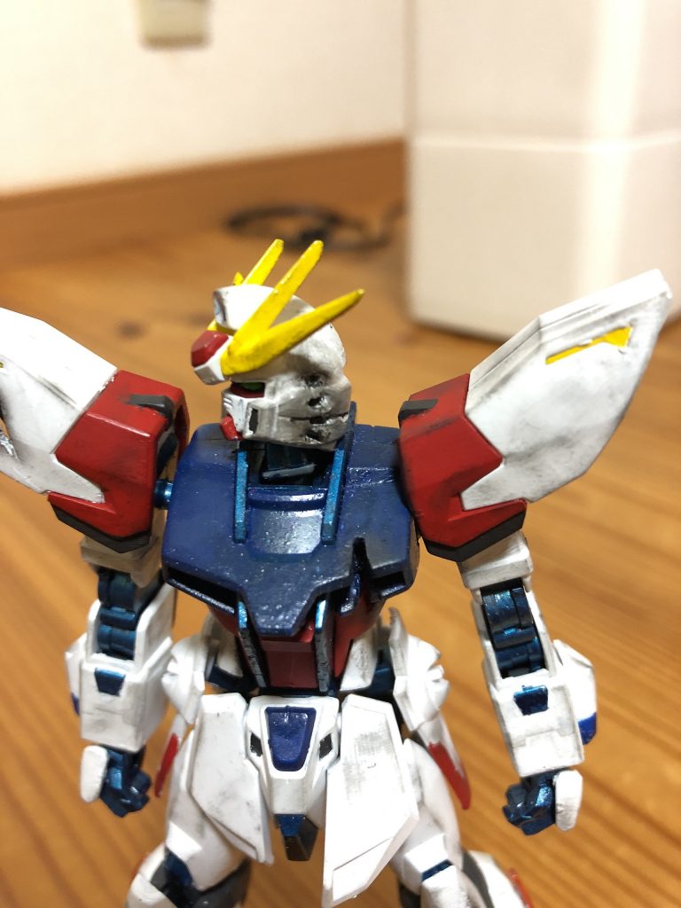 頭部の傷も同様に左側の4本の傷を付けるときは手が震えました_:(´ཀ`」 ∠): 