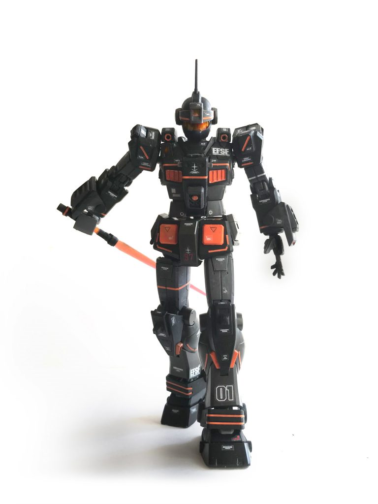 「ジムのくせに！なんだ！！この威圧感は？？！くっ、来るなぁぁぁーーーー！」
と敵パイロットに言わせたいという裏コンセプト。