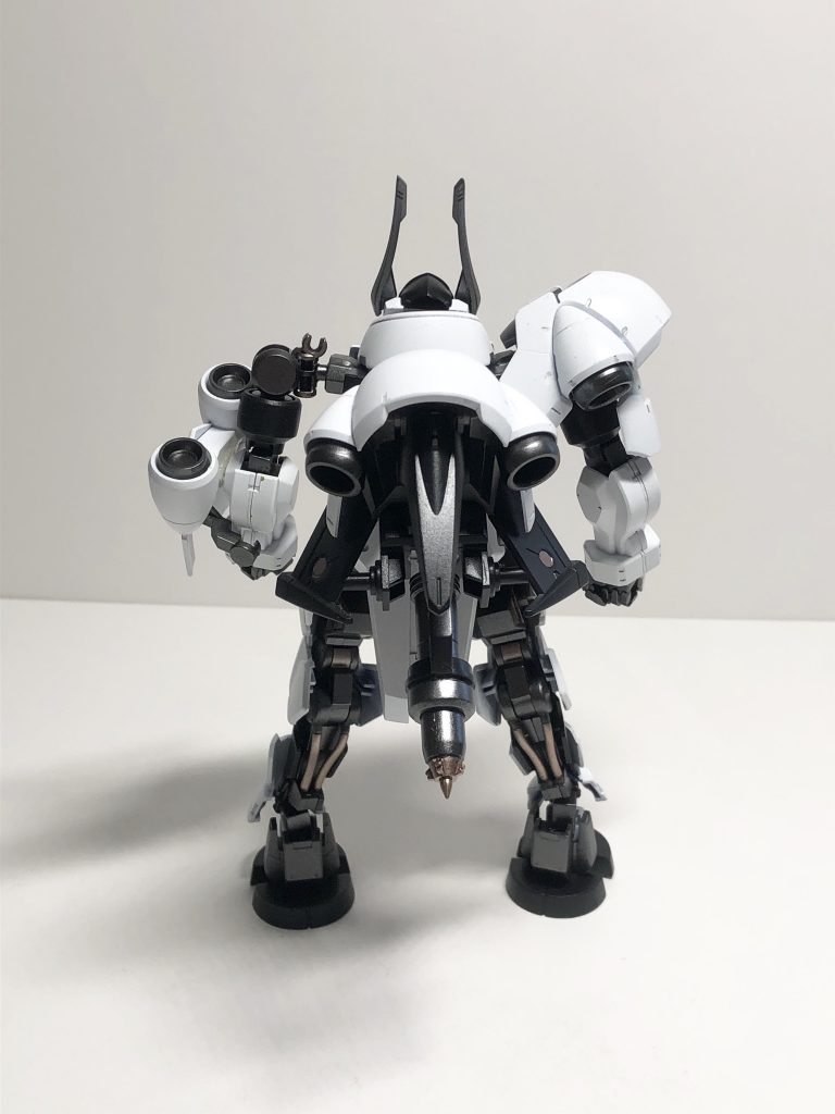 背面です。左右非対称の様子がわかると思います。