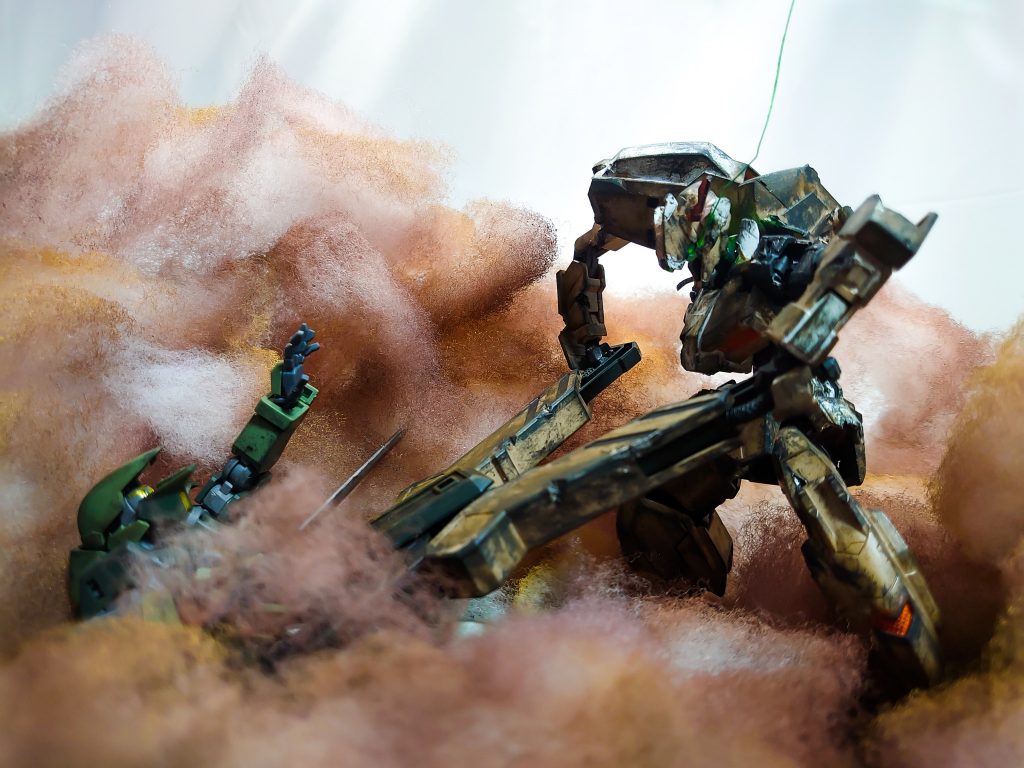 真横から
反対側からは煙の為ほぼ見えません