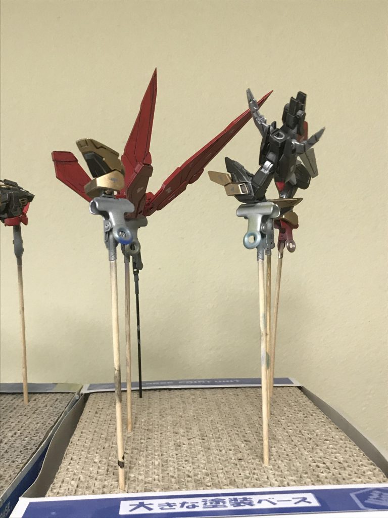半光沢スプレー吹き製作工程です。